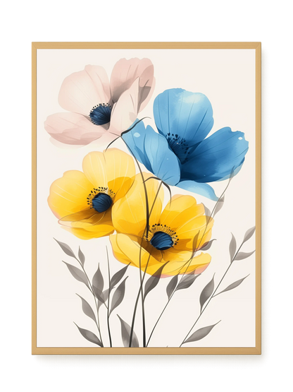 Soft Blooms Canvas Print