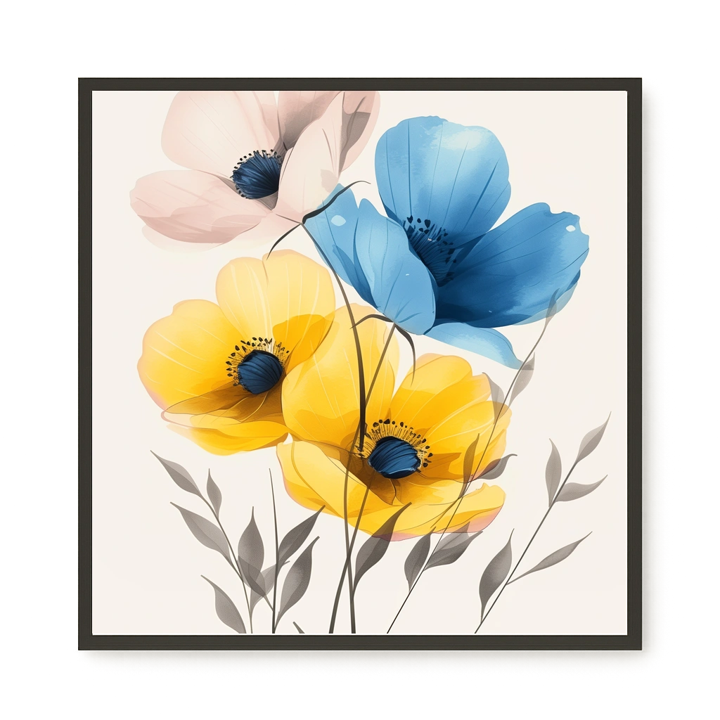 Soft Blooms Canvas Print