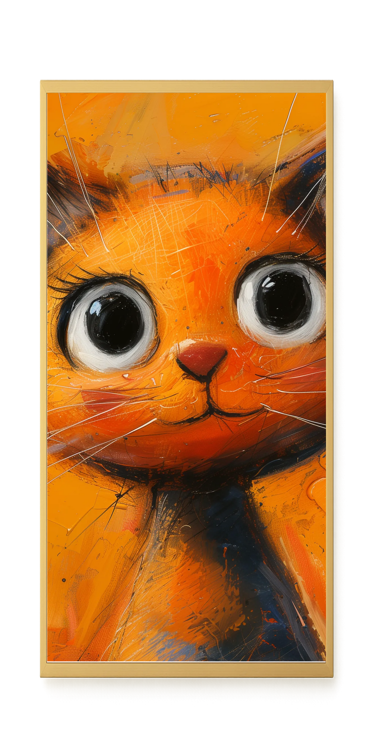 Orange Cat Canvas Wall Art
