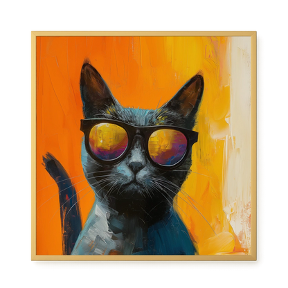 Stylish Cat Canvas Print