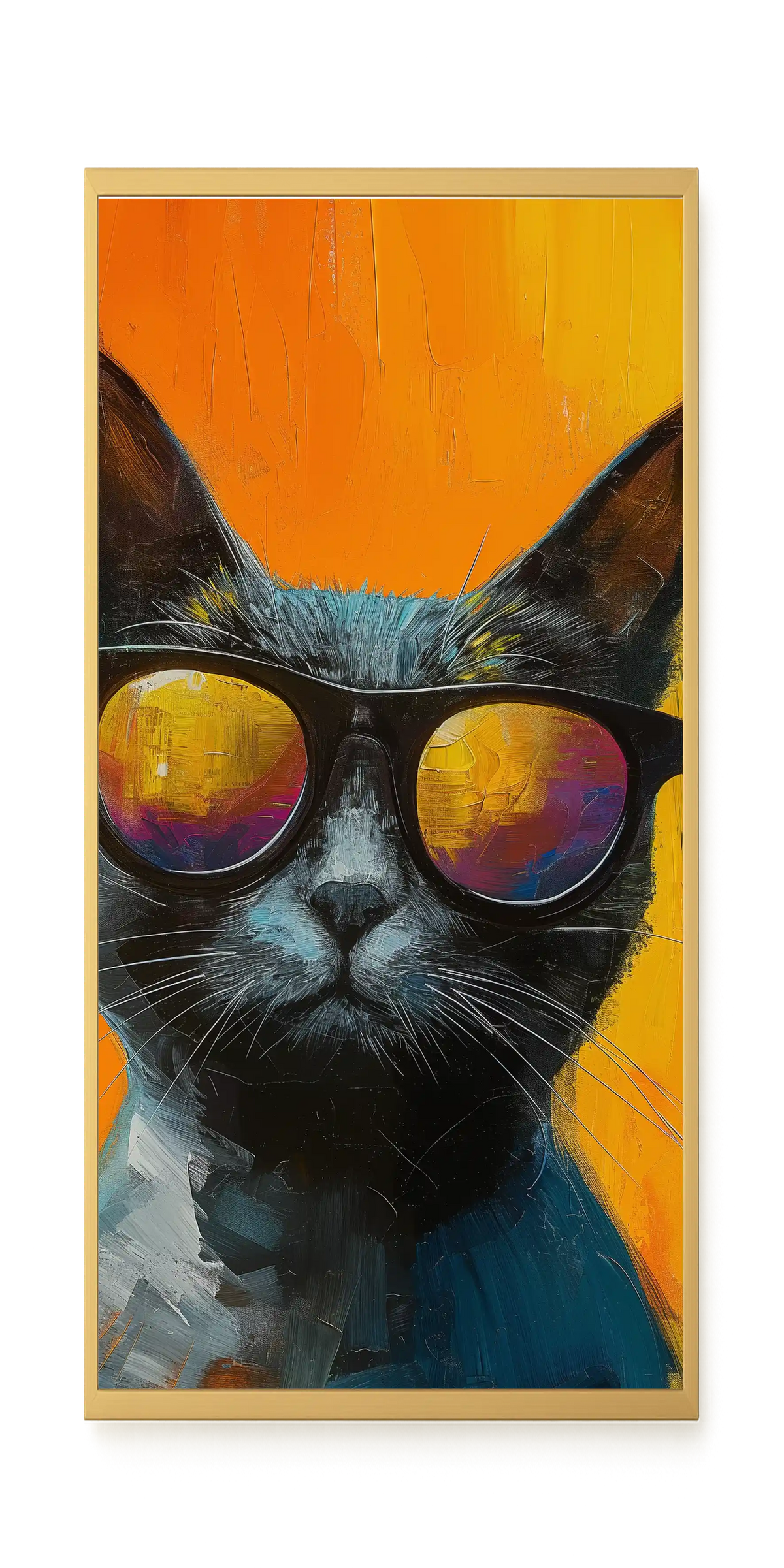 Stylish Cat Canvas Print