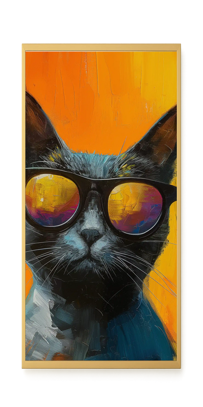 Stylish Cat Canvas Print