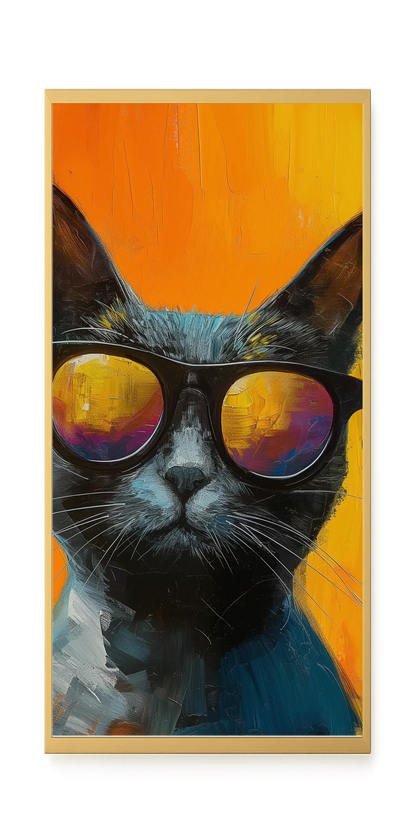 Stylish Cat Canvas Print