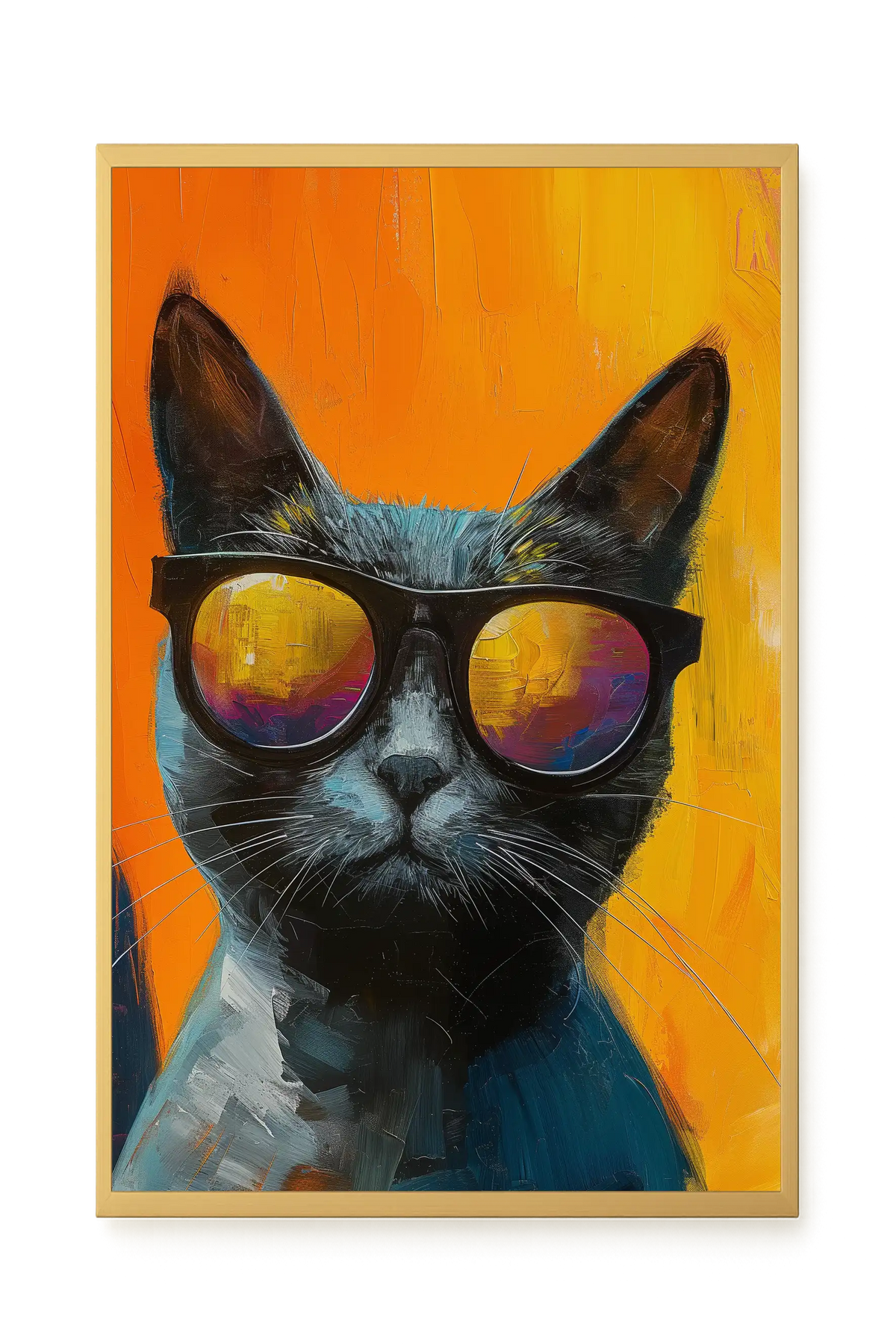Stylish Cat Canvas Print