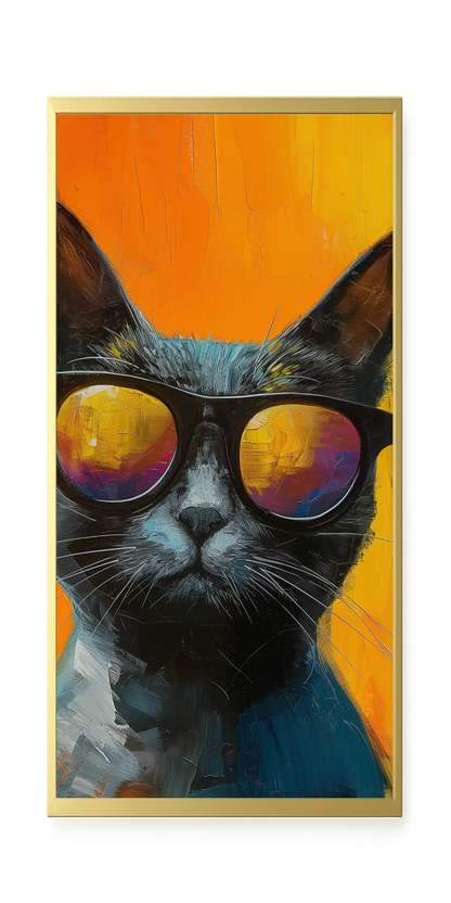 Stylish Cat Canvas Print