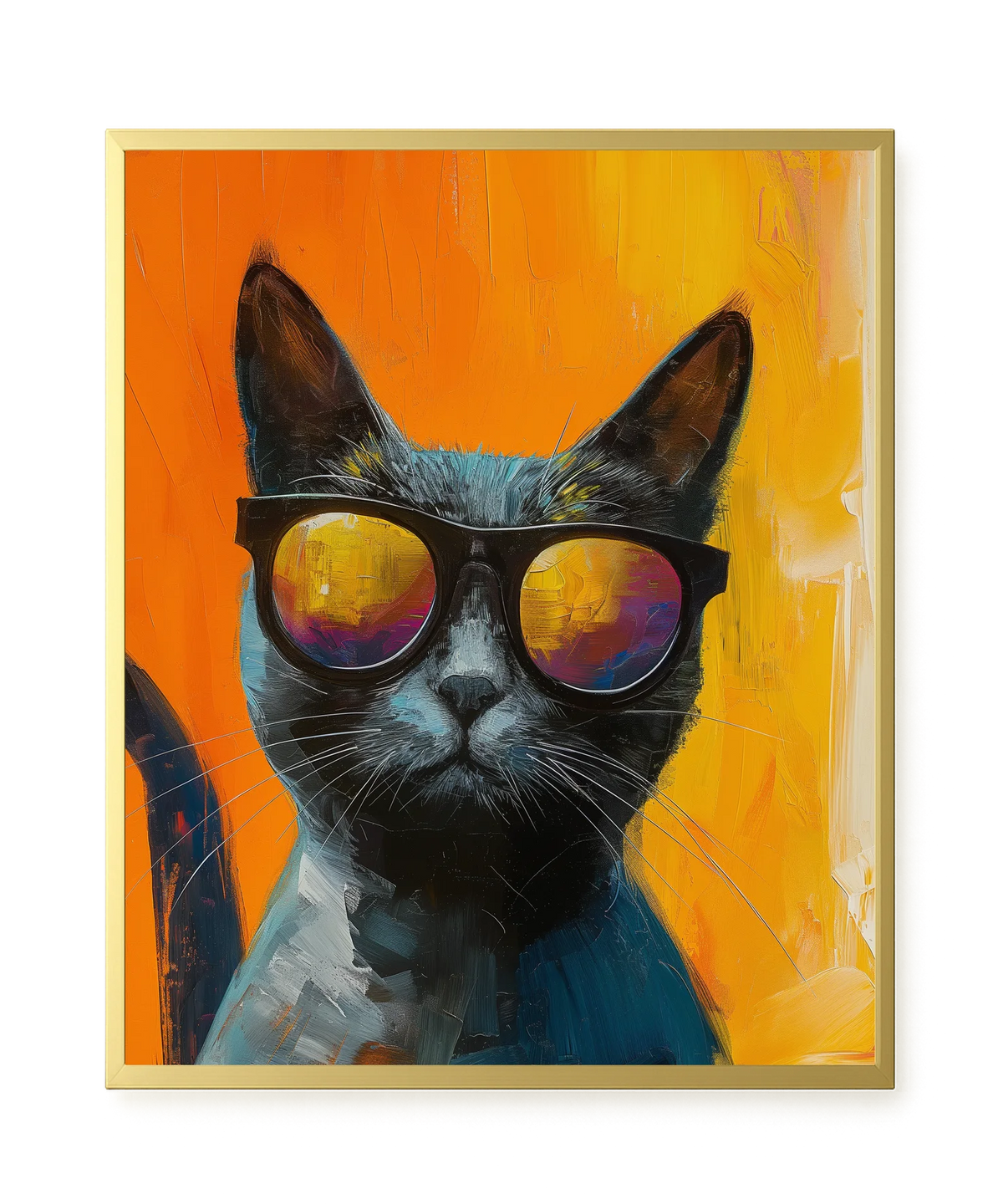 Stylish Cat Canvas Print