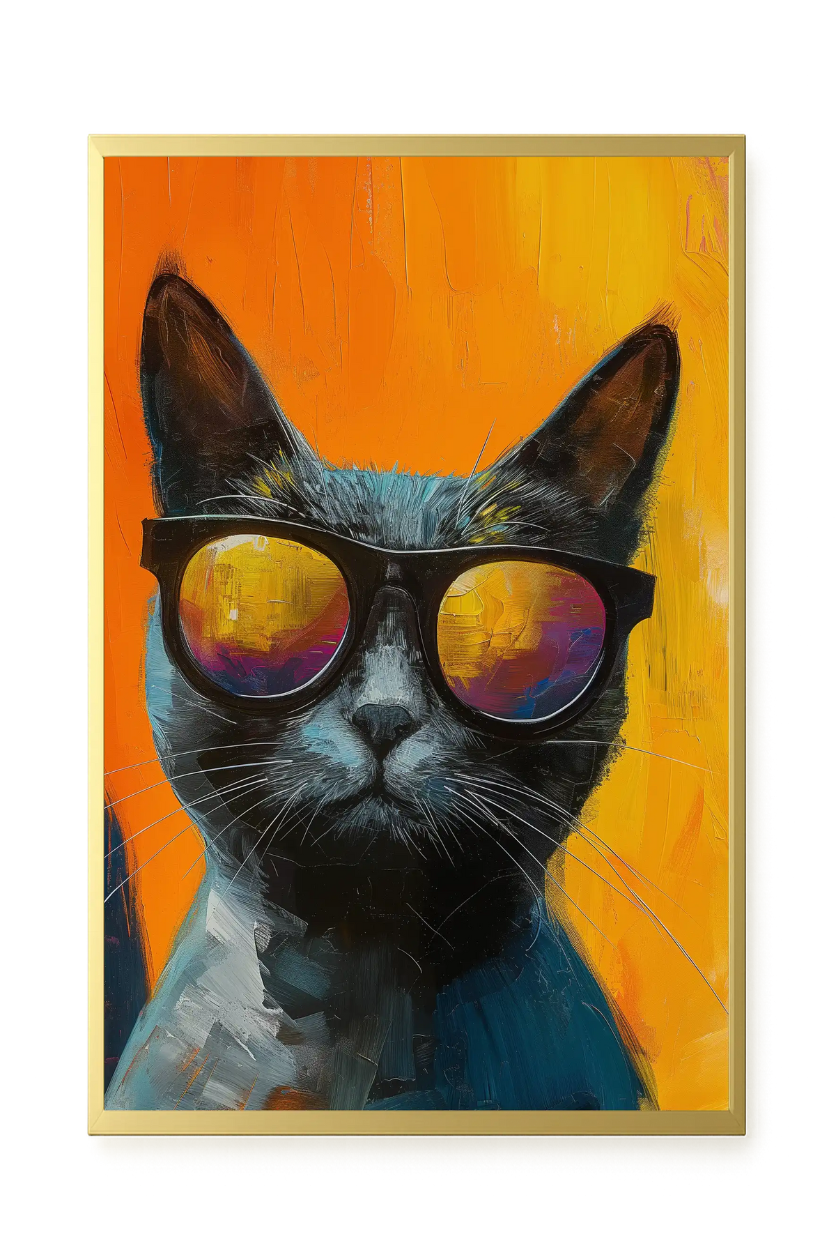 Stylish Cat Canvas Print