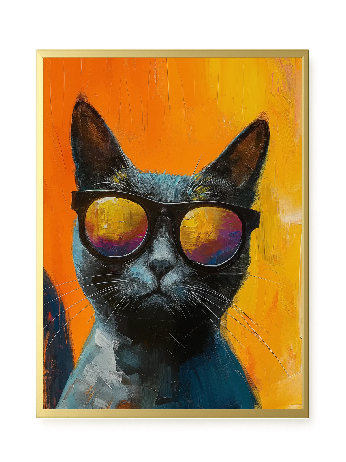 Stylish Cat Canvas Print
