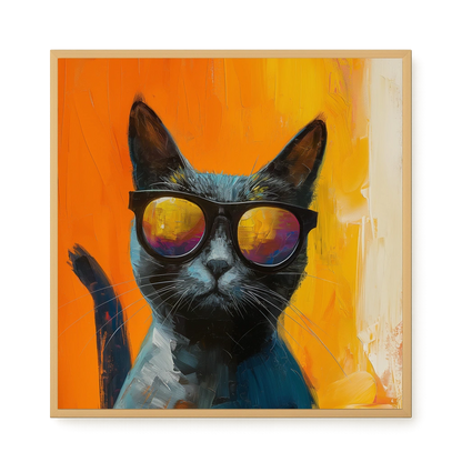 Stylish Cat Canvas Print