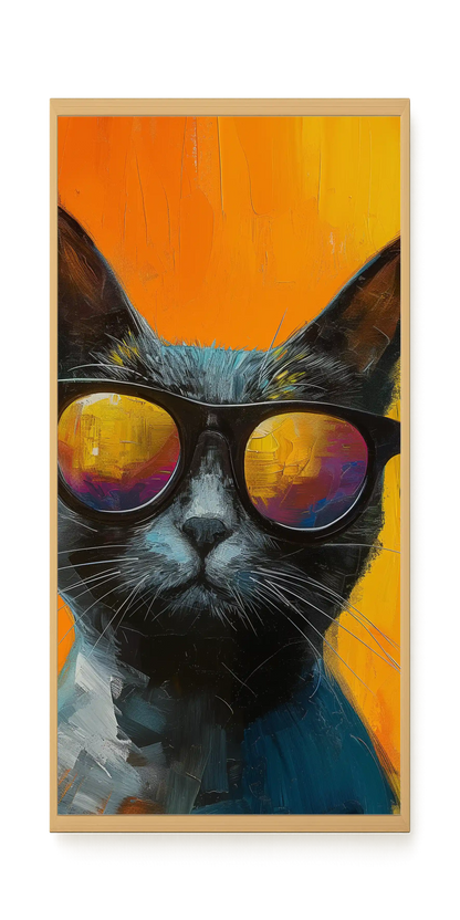 Stylish Cat Canvas Print