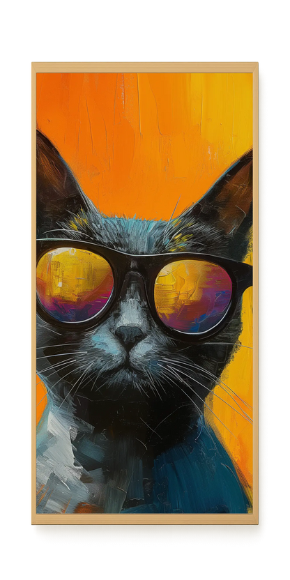 Stylish Cat Canvas Print