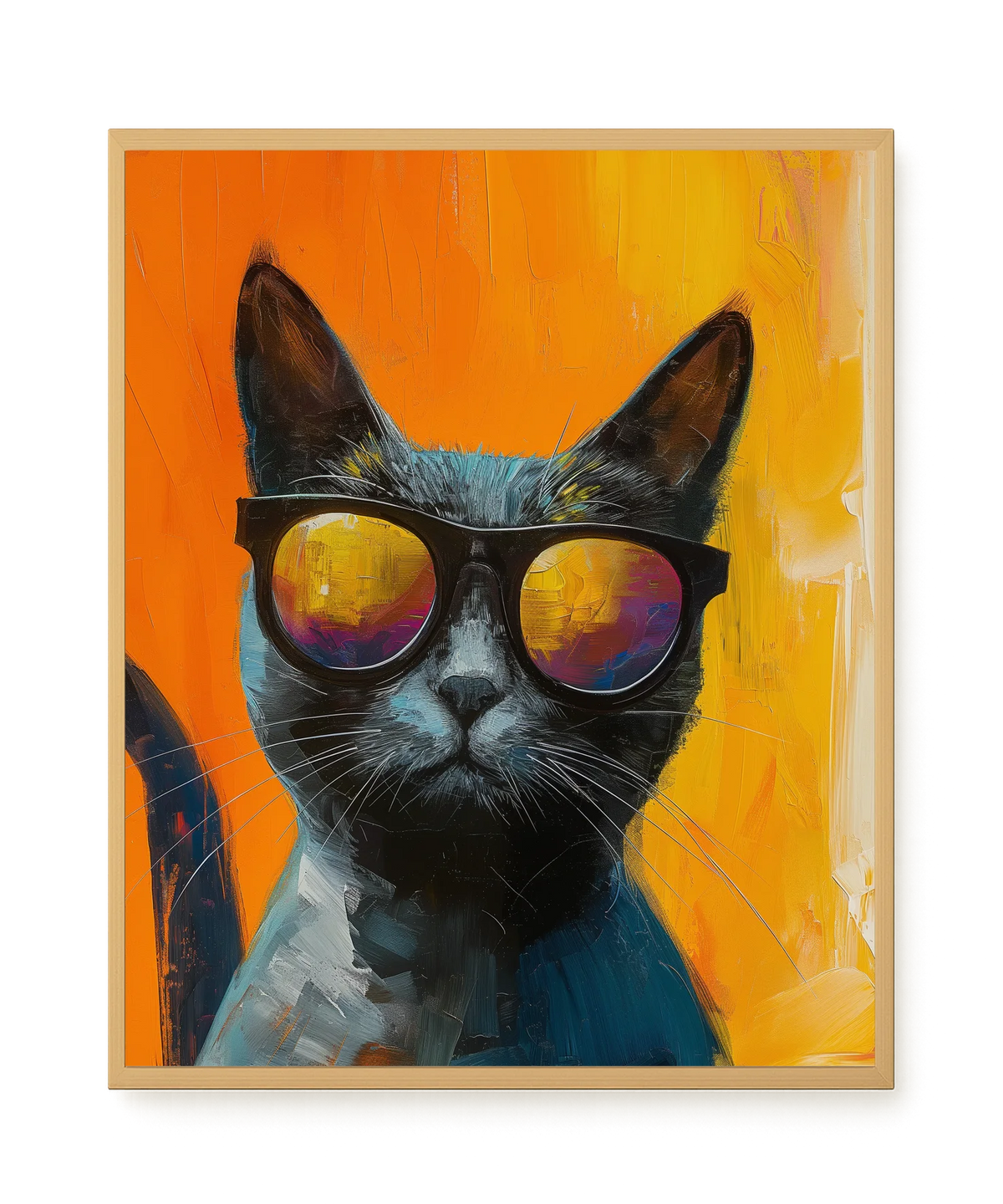 Stylish Cat Canvas Print