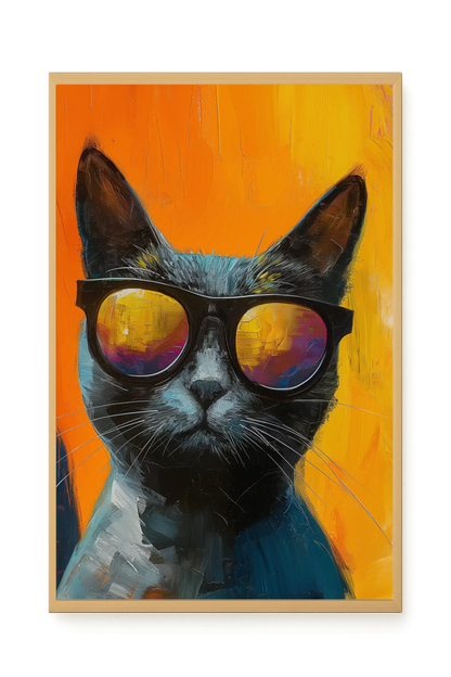 Stylish Cat Canvas Print