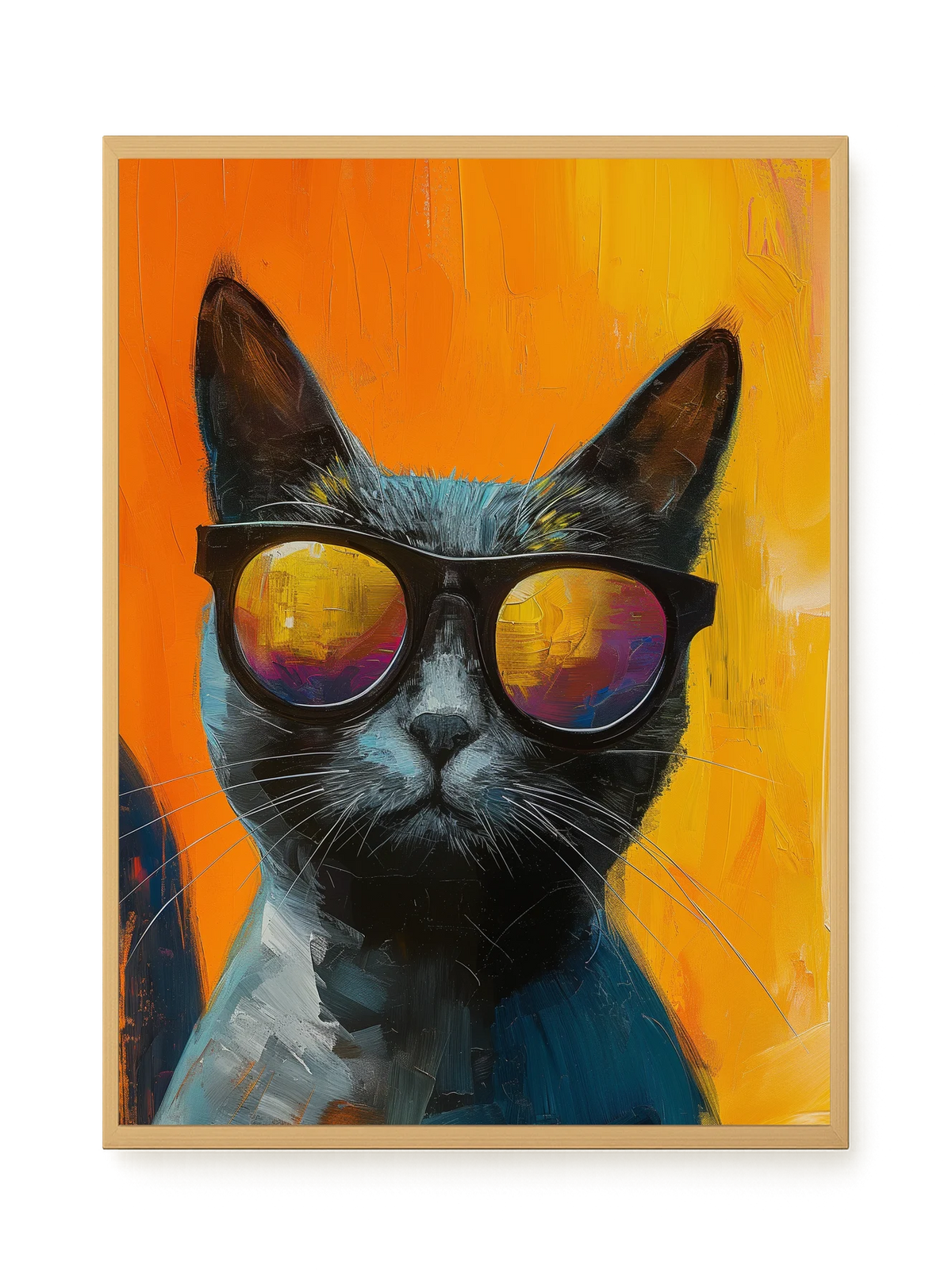 Stylish Cat Canvas Print