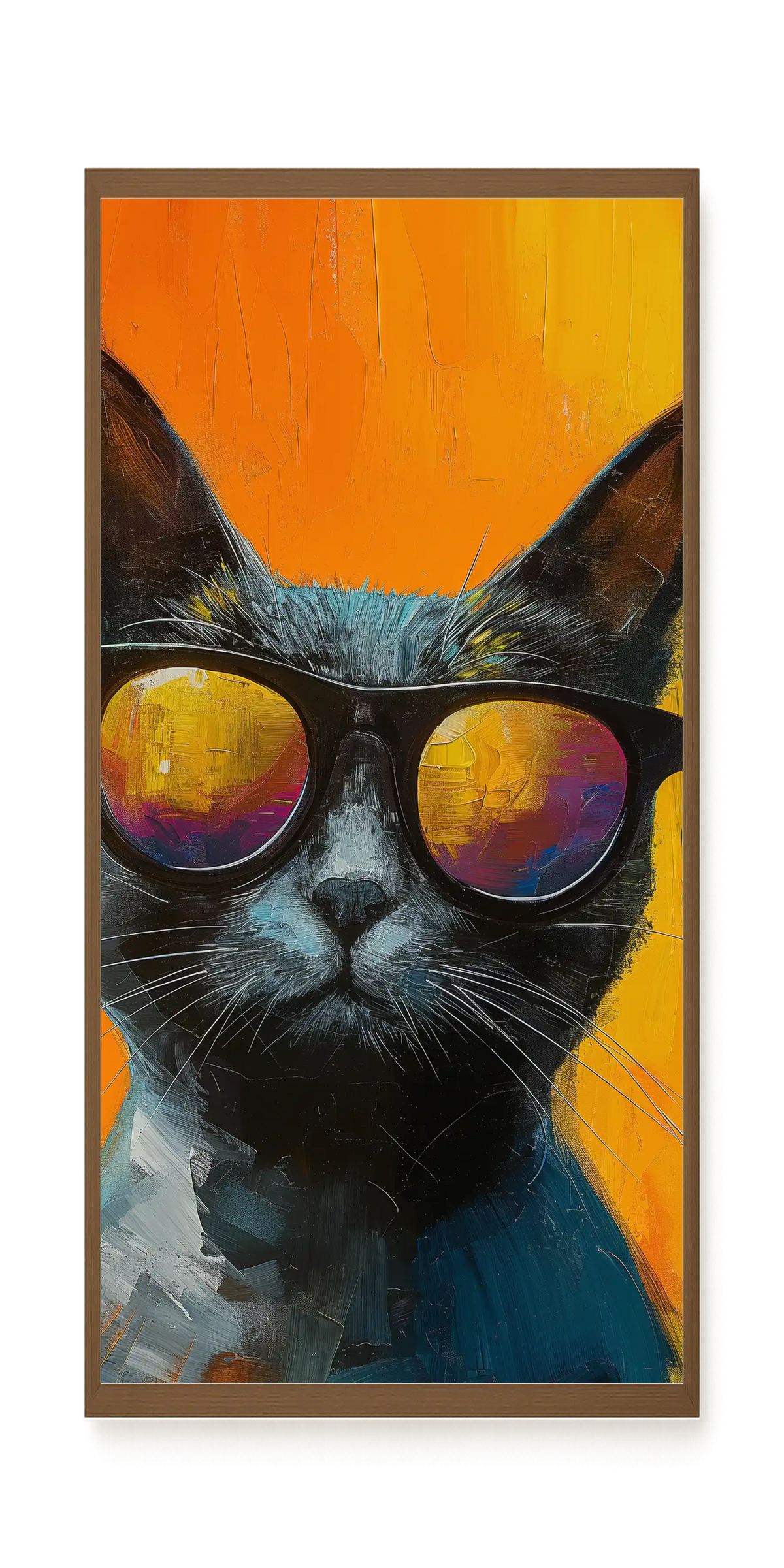 Stylish Cat Canvas Print