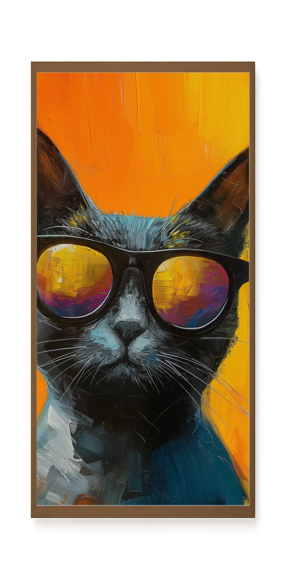 Stylish Cat Canvas Print