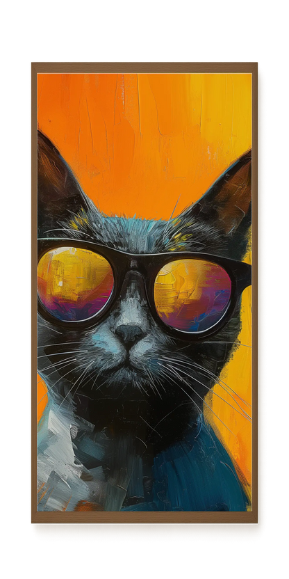 Stylish Cat Canvas Print