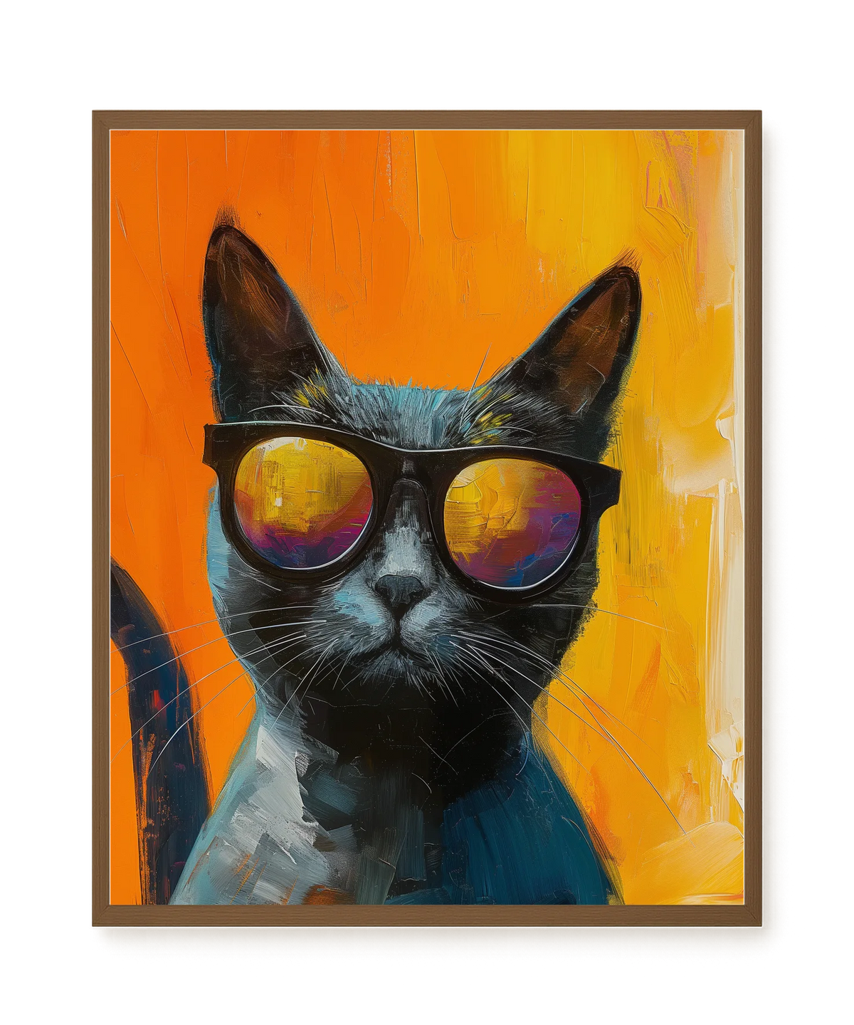 Stylish Cat Canvas Print