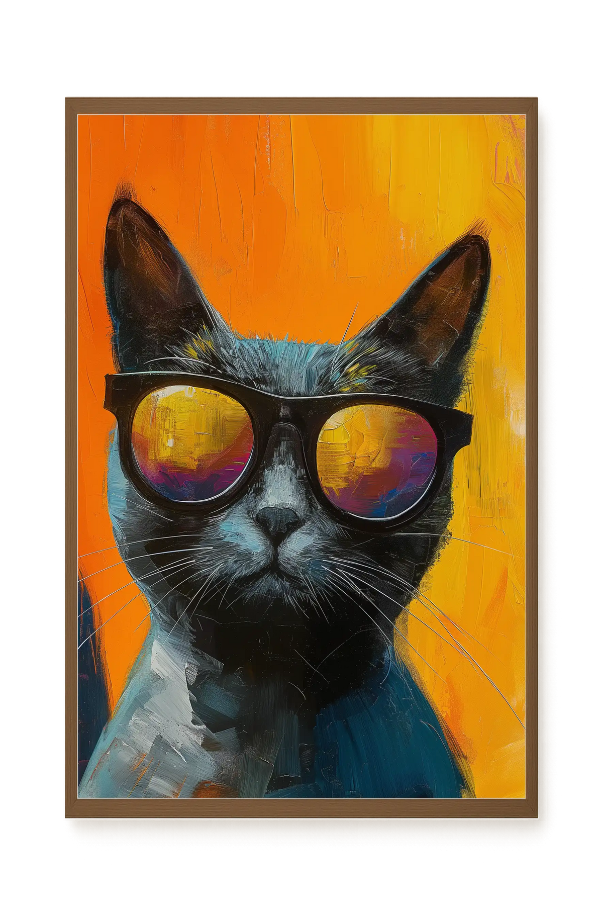 Stylish Cat Canvas Print