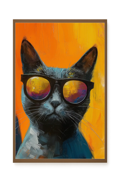 Stylish Cat Canvas Print
