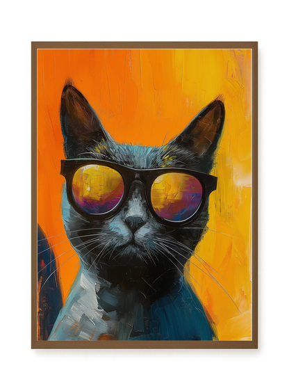 Stylish Cat Canvas Print