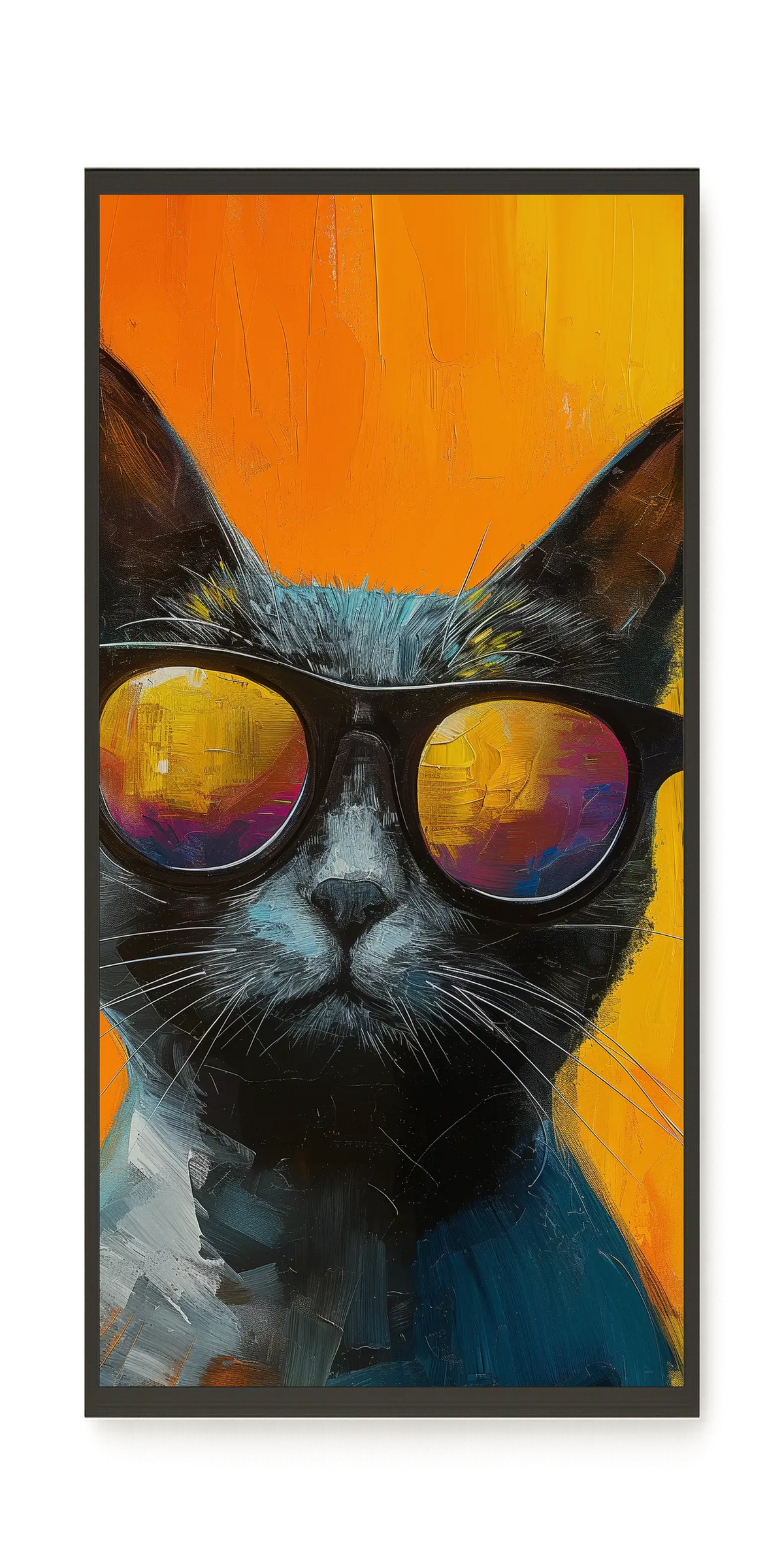 Stylish Cat Canvas Print