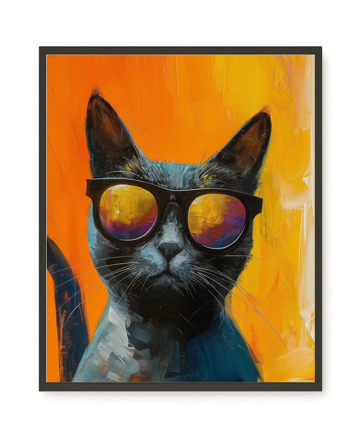 Stylish Cat Canvas Print
