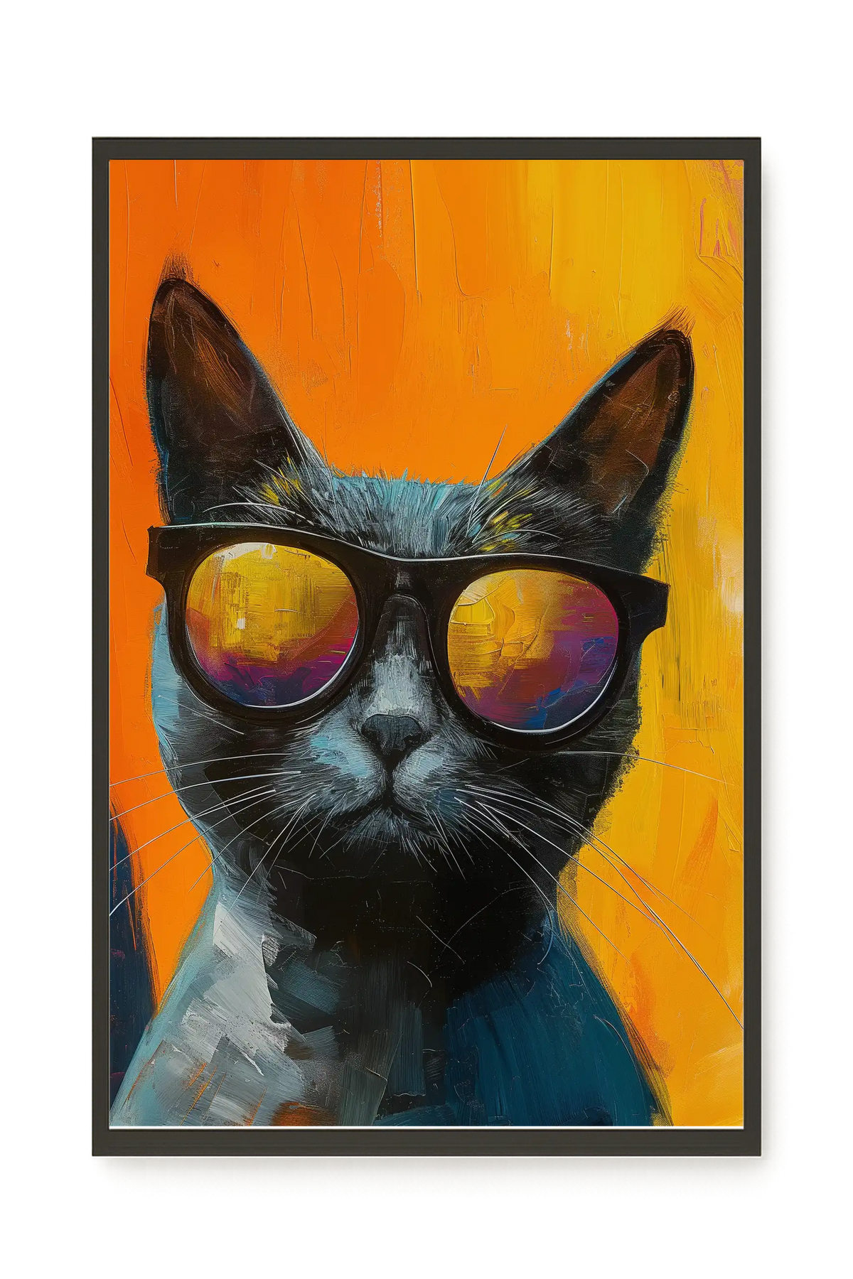 Stylish Cat Canvas Print