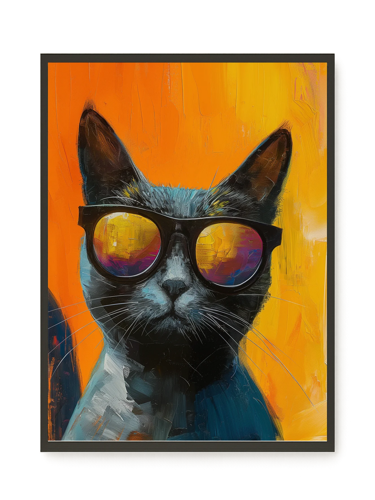 Stylish Cat Canvas Print