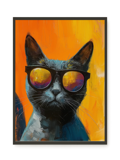 Stylish Cat Canvas Print