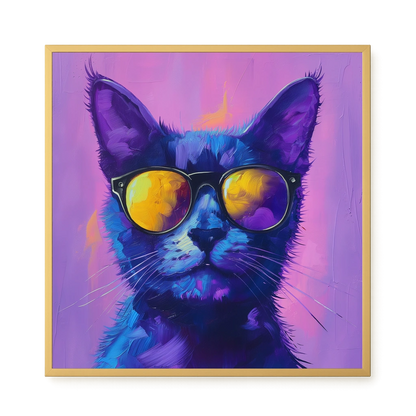 Modern Cat Canvas Wall Art