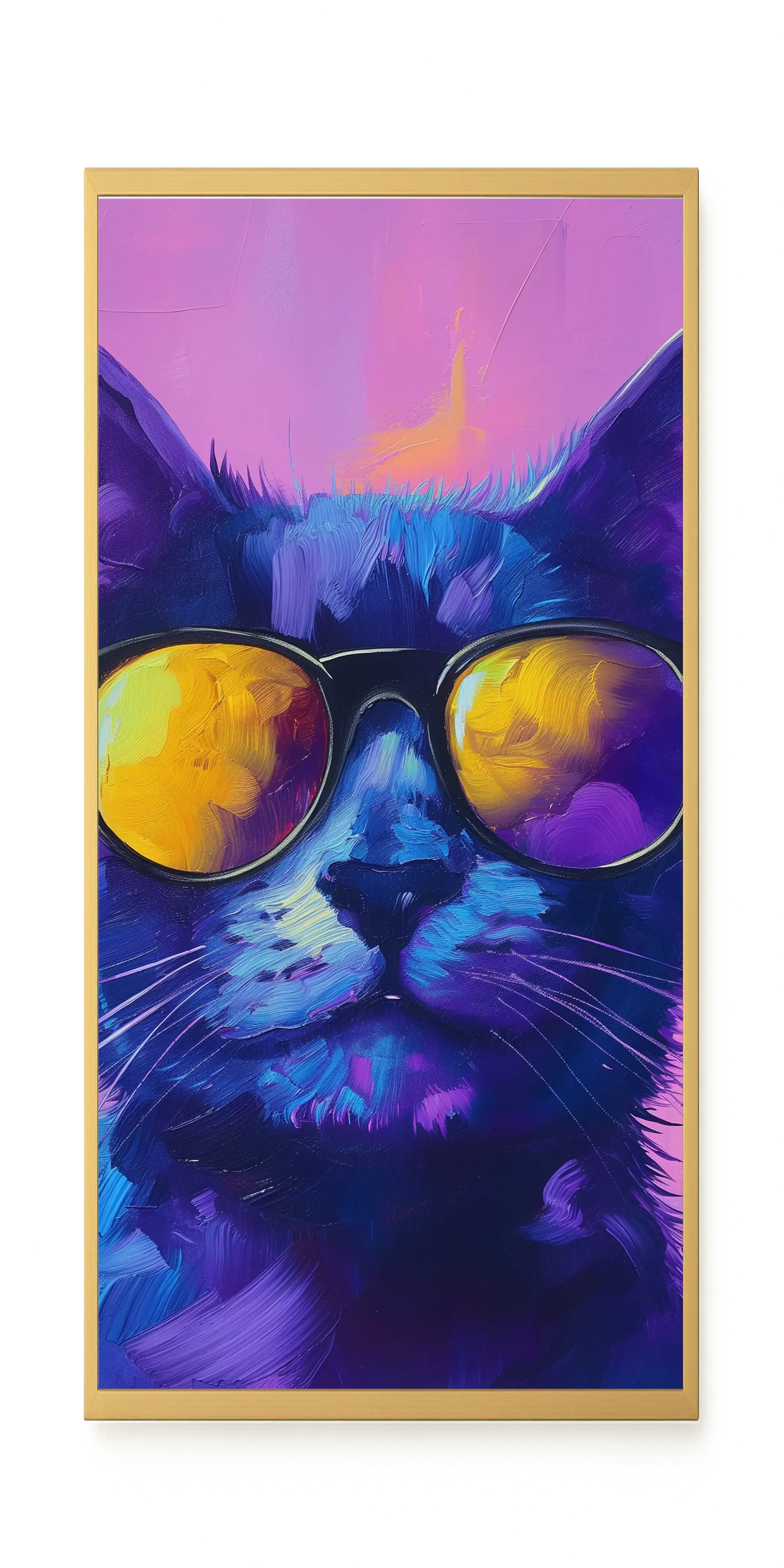 Modern Cat Canvas Wall Art