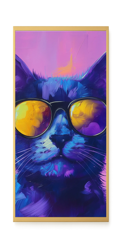 Modern Cat Canvas Wall Art