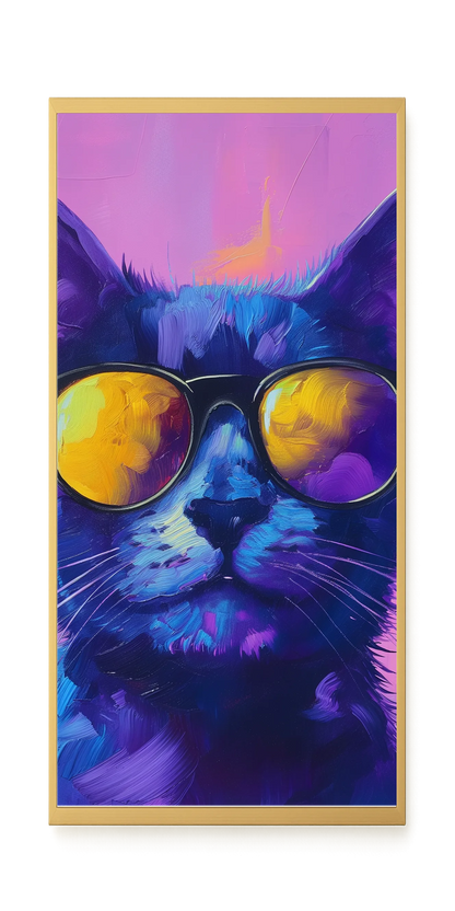 Modern Cat Canvas Wall Art