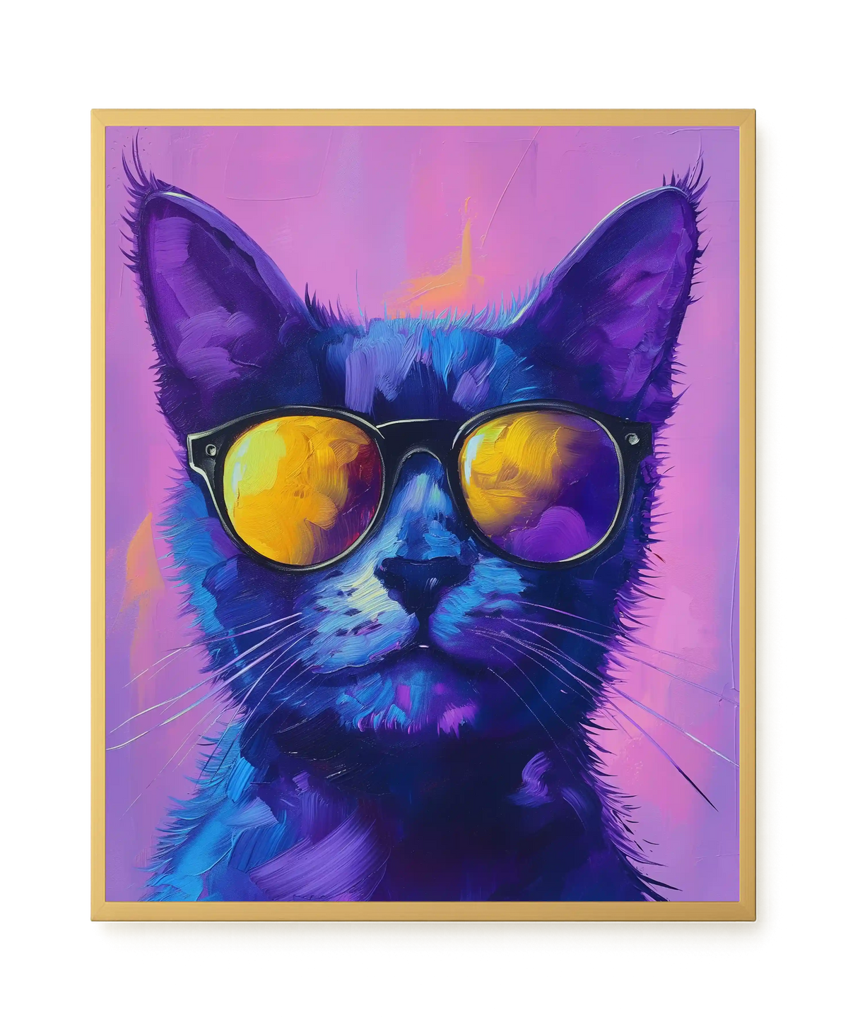 Modern Cat Canvas Wall Art