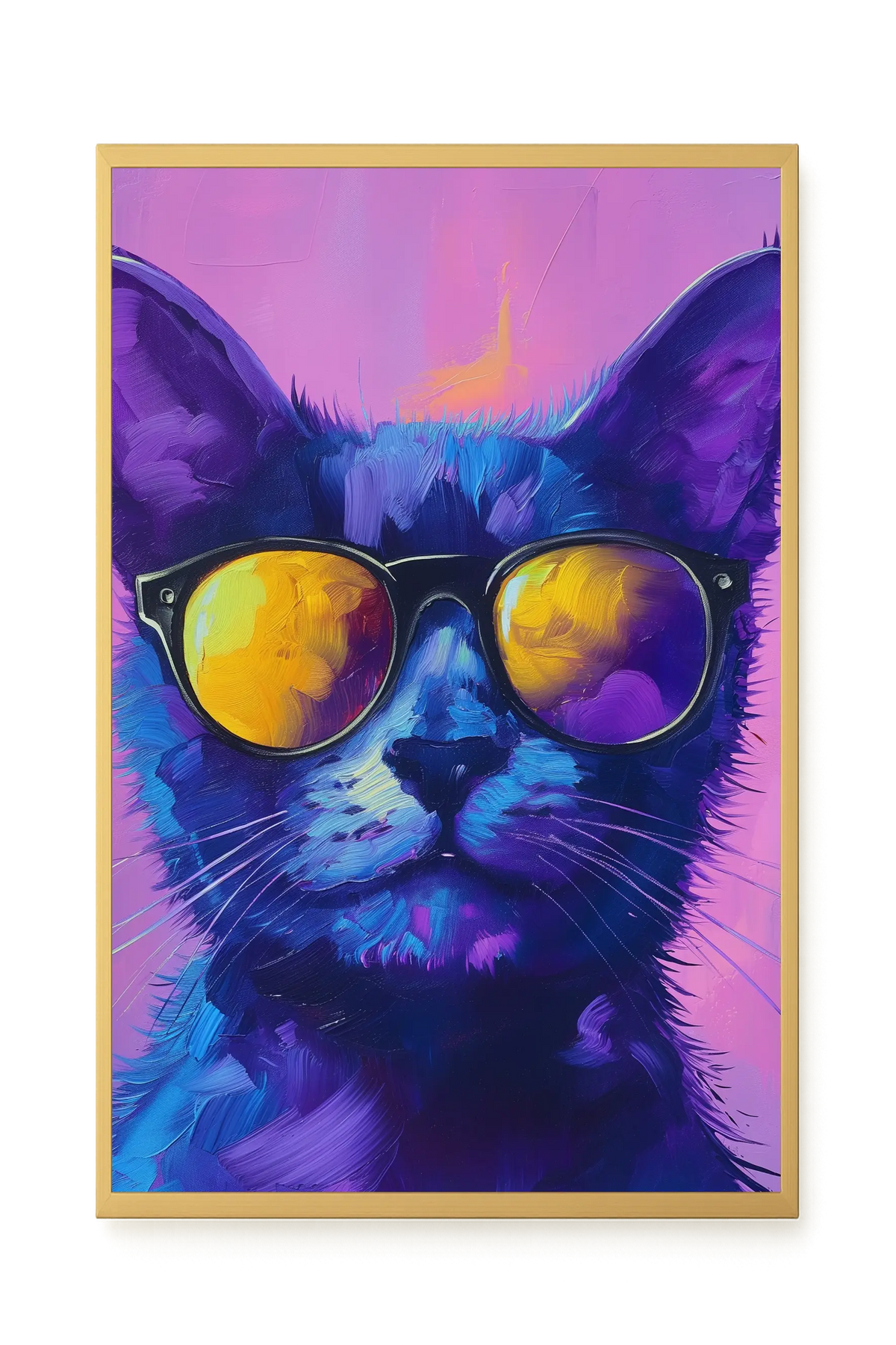 Modern Cat Canvas Wall Art