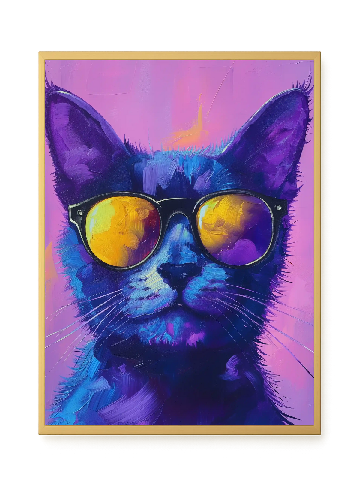 Modern Cat Canvas Wall Art