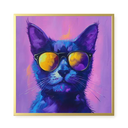 Modern Cat Canvas Wall Art