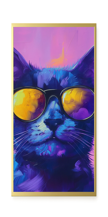 Modern Cat Canvas Wall Art
