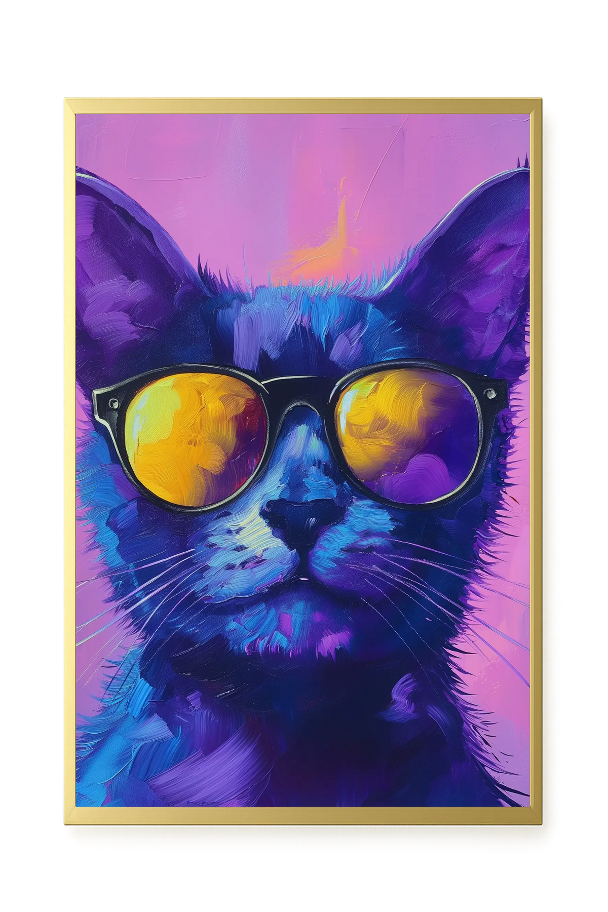 Modern Cat Canvas Wall Art