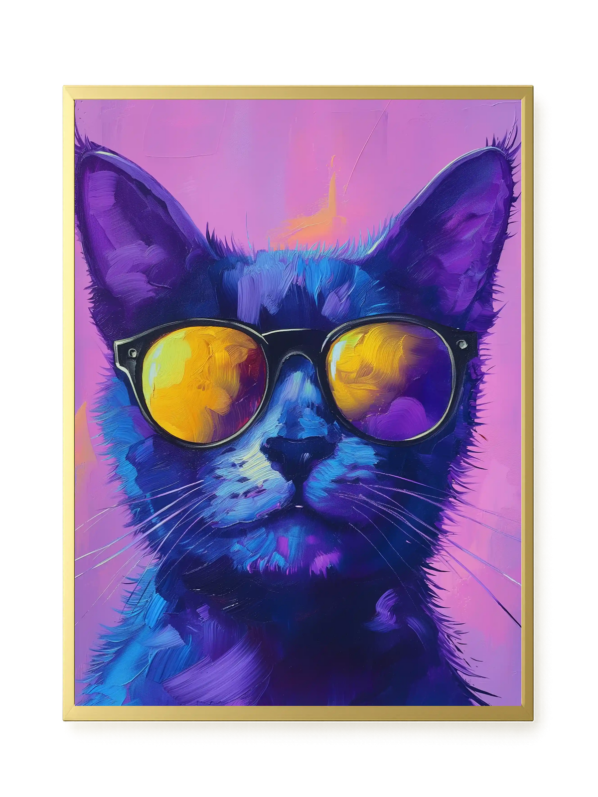 Modern Cat Canvas Wall Art