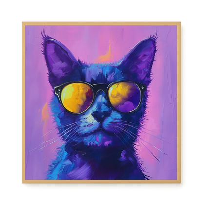 Modern Cat Canvas Wall Art