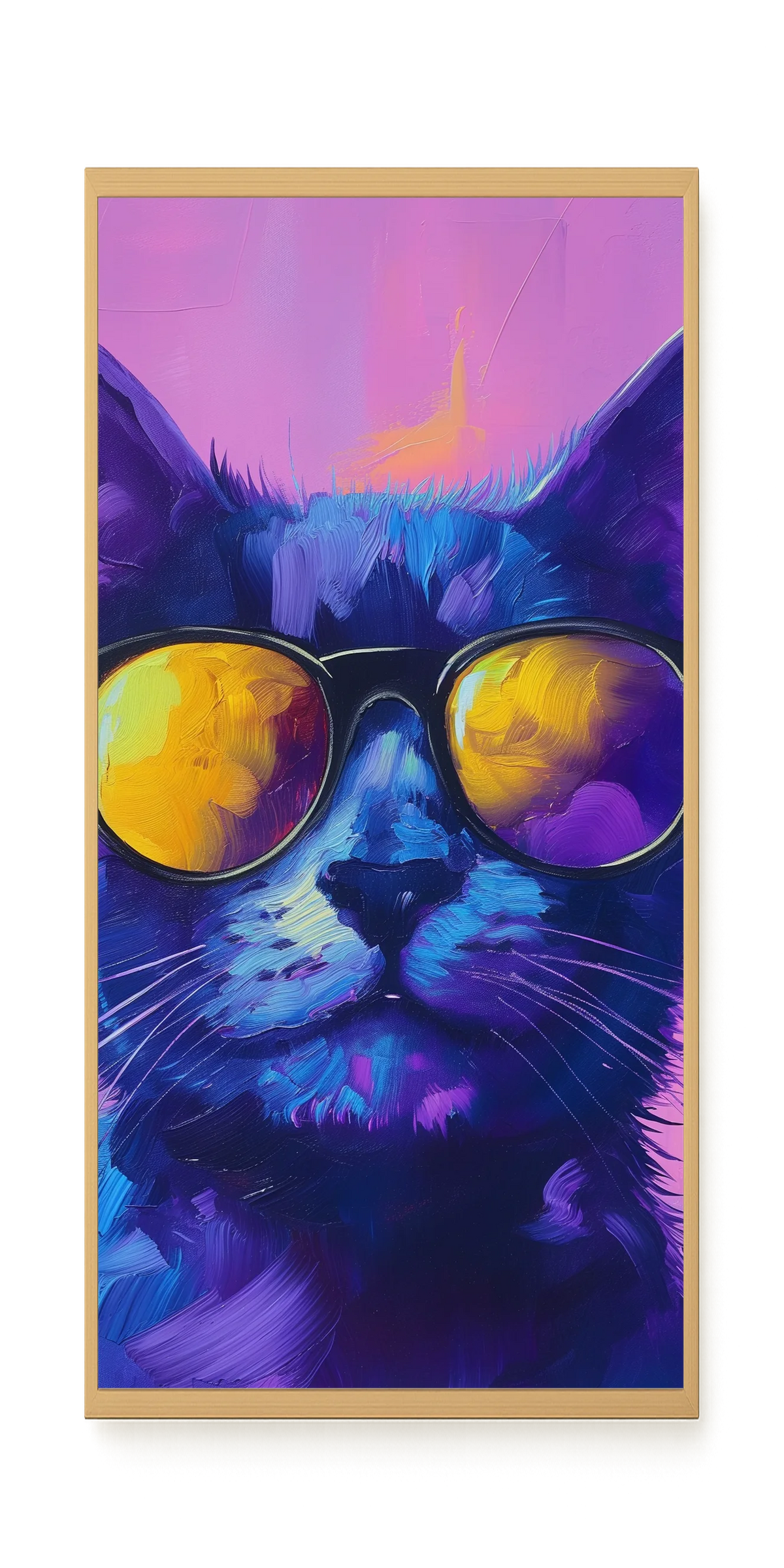 Modern Cat Canvas Wall Art