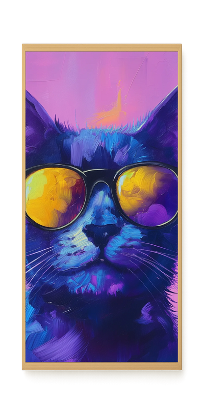 Modern Cat Canvas Wall Art
