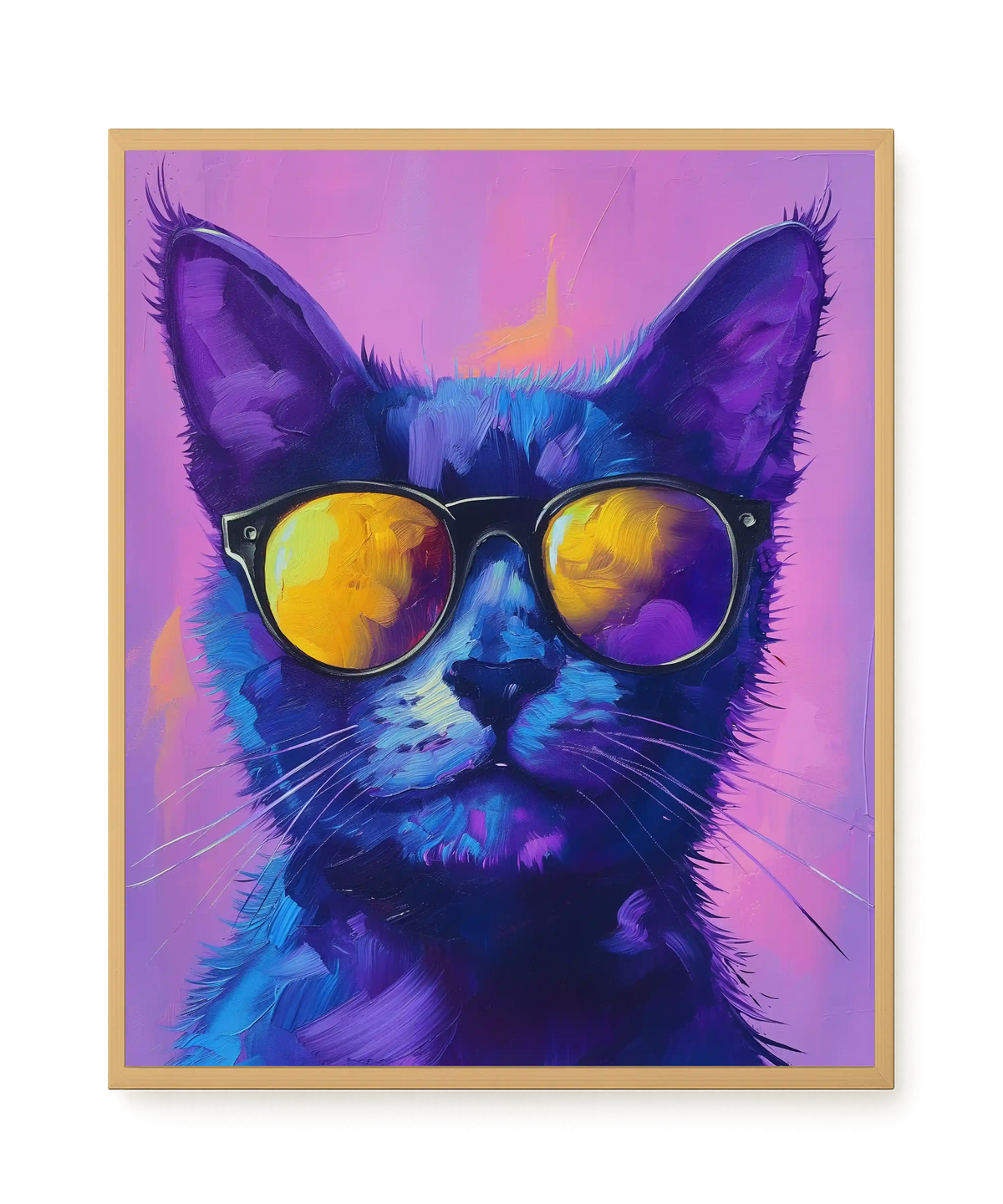 Modern Cat Canvas Wall Art