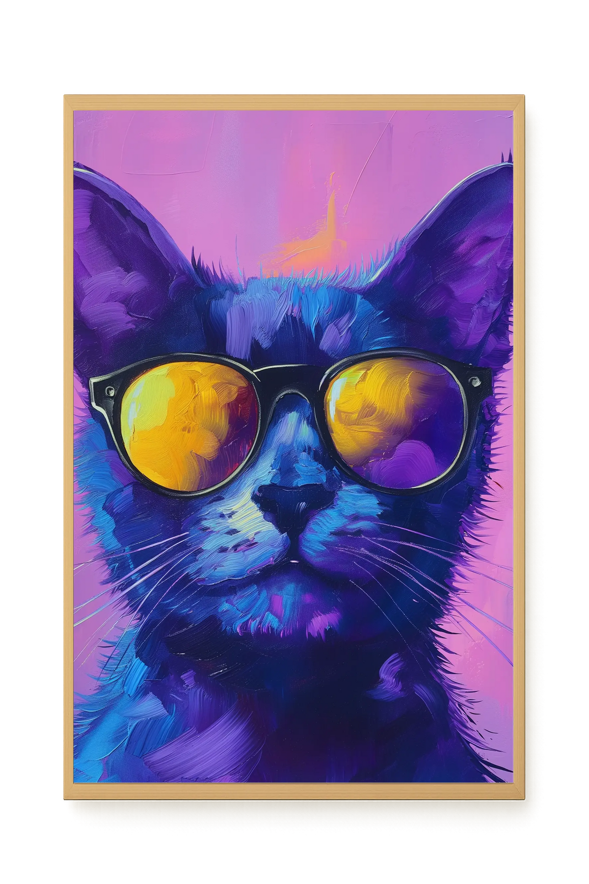 Modern Cat Canvas Wall Art
