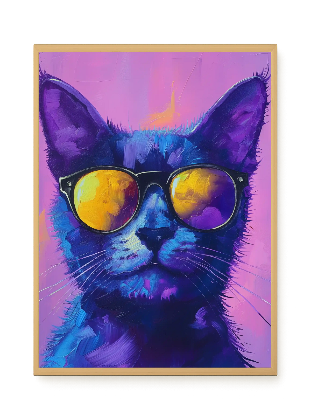 Modern Cat Canvas Wall Art