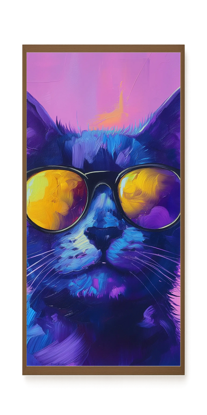 Modern Cat Canvas Wall Art