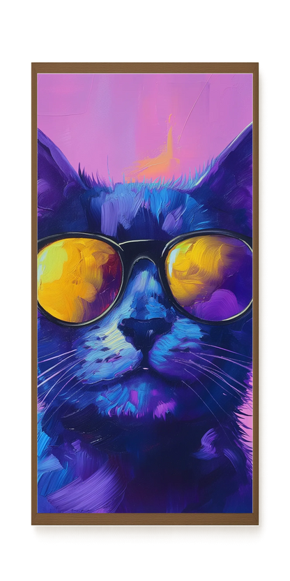 Modern Cat Canvas Wall Art