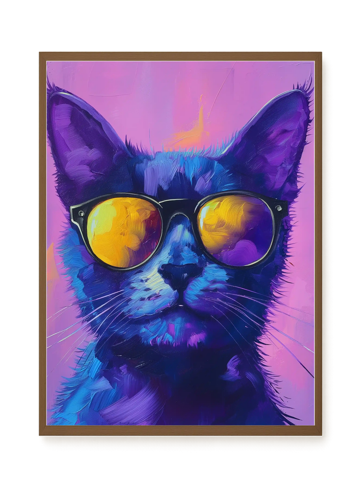 Modern Cat Canvas Wall Art